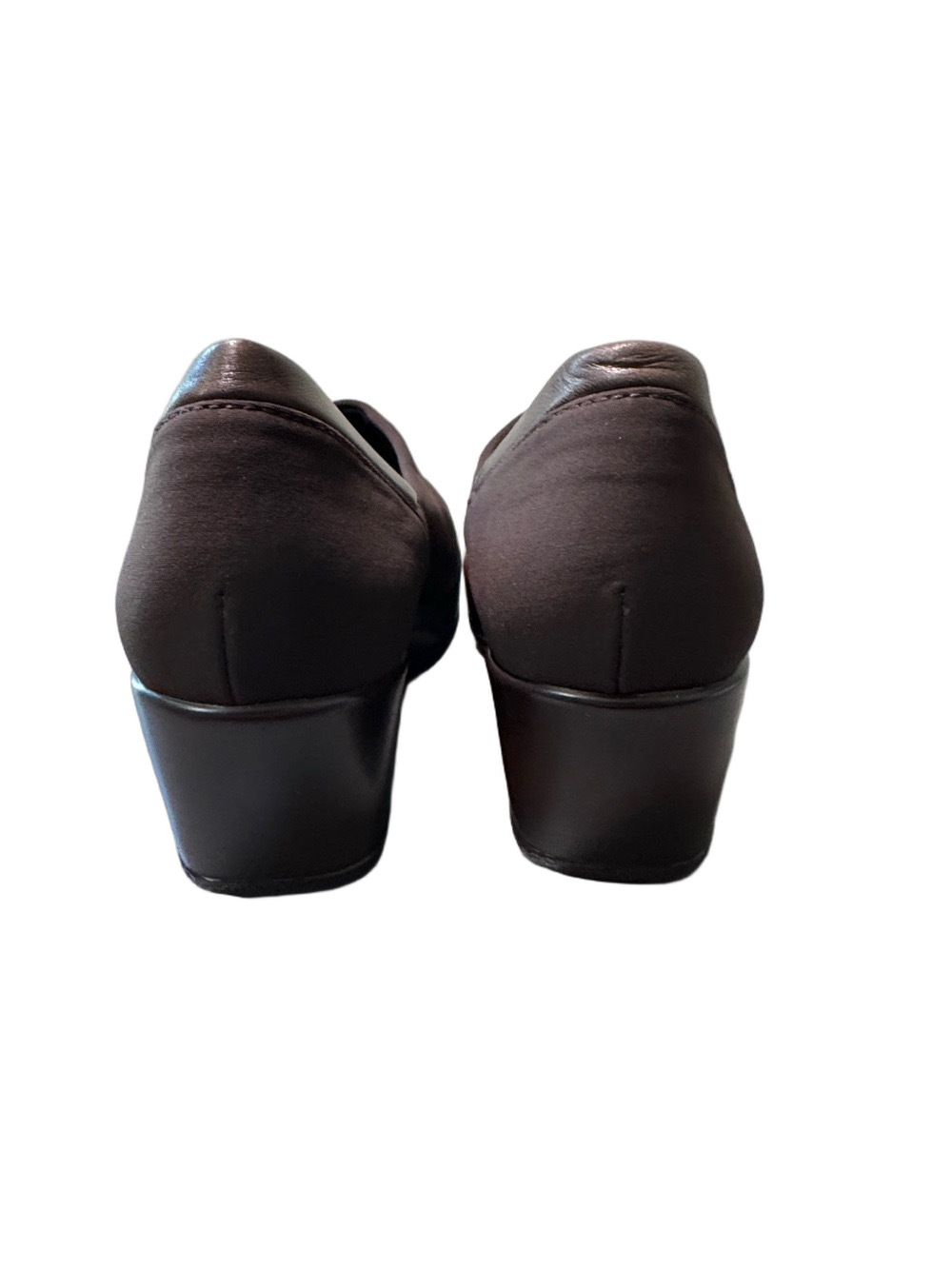 Stuart Weitzman Walker Chocolate Brown Wedge Slip-On Loafers Size 9.5 NWOT - Picture 2 of 5